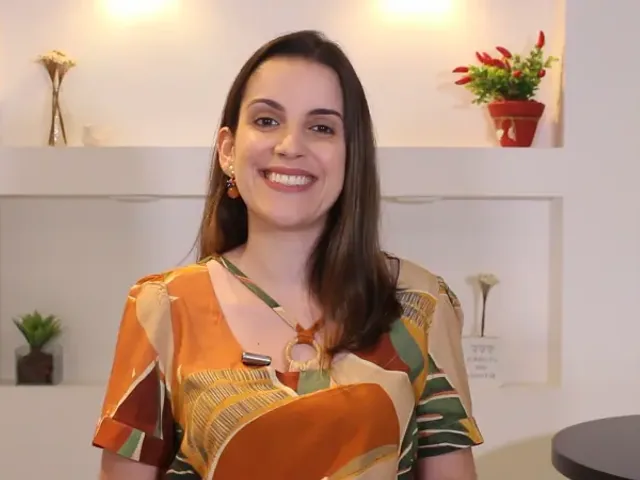 Retrato de Ligya Aliberti, da Multivias Comunicação